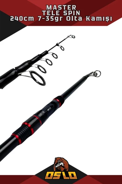 Oslo Master 240cm 7-35 gr Tele Spin Olta Kamışı - Resim 5