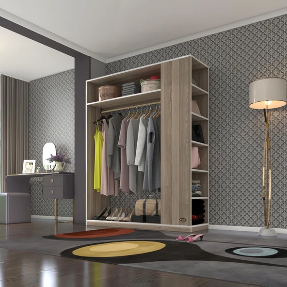 Kenzlife giysi dolabı bayram 180*150*40 crd gardırop ürün görseli 1