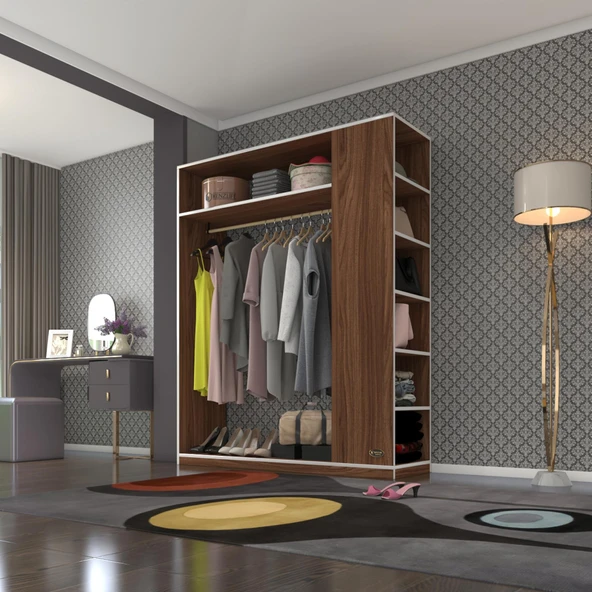 Kenzlife giysi dolabı bayram 180*150*40 cvz gardırop ürün görseli 1
