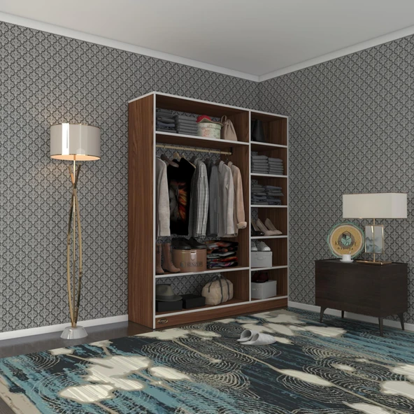 Kenzlife giysi dolabı dursun 180*150*40 cvz gardırop ürün görseli 1