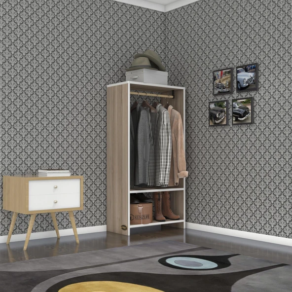 Kenzlife giysi dolabı rüknettin 120*060*30 crd gardırop ürün görseli 1