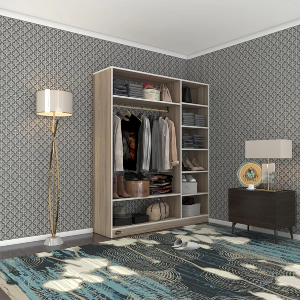 Kenzlife giysi dolabı dursun 180*150*40 crd gardırop ürün görseli 1