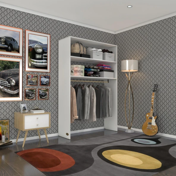 Kenzlife giysi dolabı hayrettin 180x120x40 byz gardırop ürün görseli 1