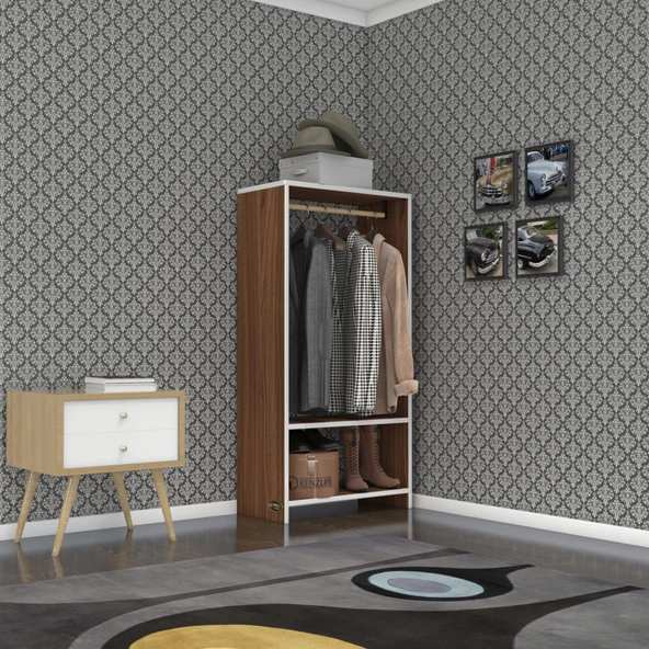 Kenzlife giysi dolabı rüknettin 120*060*30 cvz gardırop ürün görseli 1