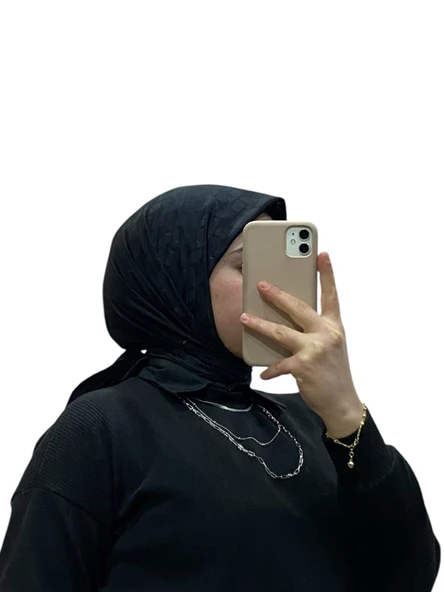 JAKARLI ÜÇGEN DESENLİ EŞARP 1062 - Resim 3