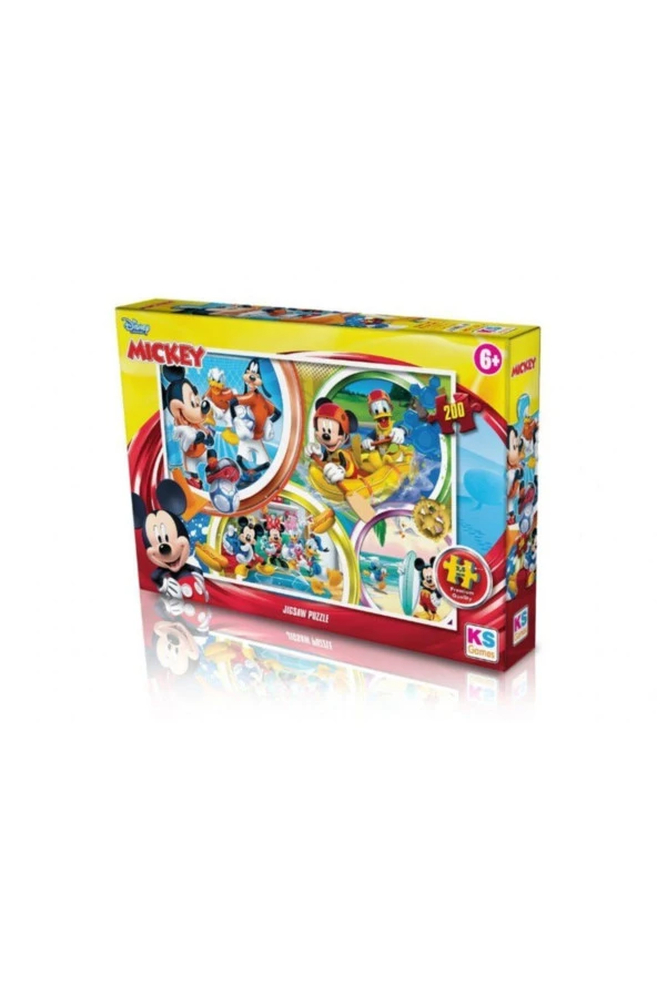 Ks Games Mickey Mouse Puzzle 200 Parça ürün görseli 1