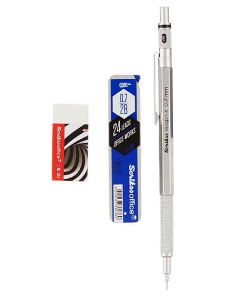 Scrikss Graph-X Saten Gri 0.7 Versatil 3’lü Set - Resim 2