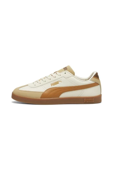 Puma Club II Era Lthr 397448 01 Erkek Sneaker Ayakkabı Bej Taba 40-45 ürün görseli 1
