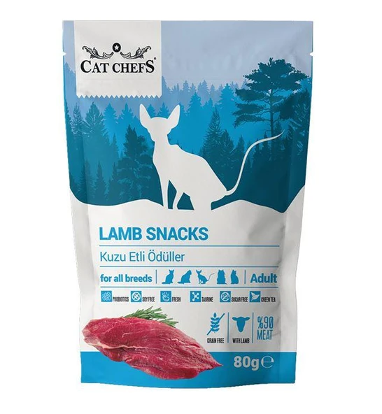 Cat Chefs Lamb Snacks 80 gr (Kuzu Etli Kedi Ödülü) ürün görseli 1