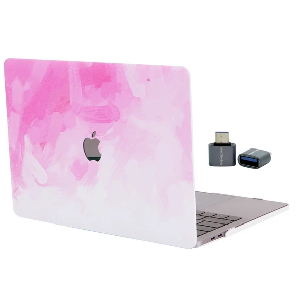 MacBook Air 13 M1 Kılıf Sert Kapak İnce Hafif Darbe Çizilme Koruma Touch ID 13.3 inç ürün görseli 1