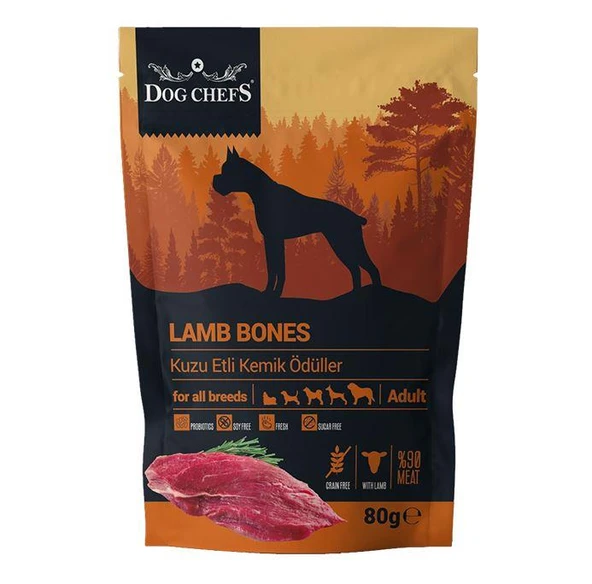 Dog Chefs Lamb Bones 80 gr (Kuzu Etli Köpek Ödülü) ürün görseli 1