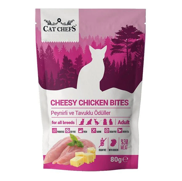 Cat Chefs Cheesy Chicken 80 gr (Peynirli&Tavuk Etli) ürün görseli 1