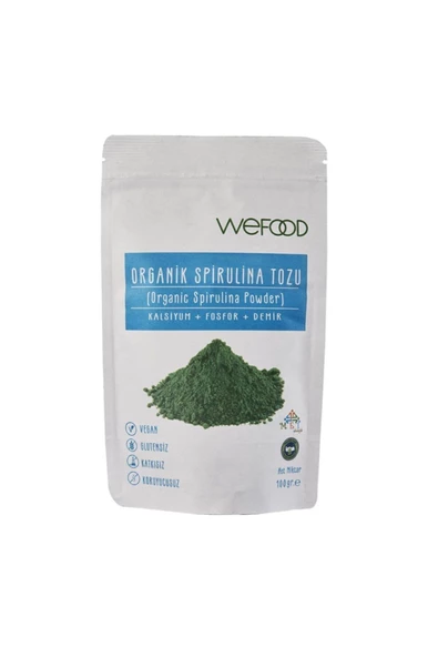 Wefood Organik Spirulina Tozu (100 Gr) ürün görseli 1