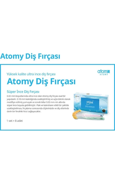 Atomy Diş Fırçası Mavi Renk - Resim 2