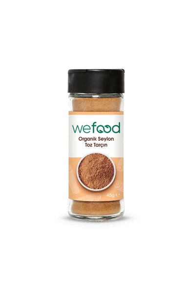 Wefood Organik Glütensiz Vegan Katkısız Seylon Tarçın Tozu 45 Gr. ürün görseli 1