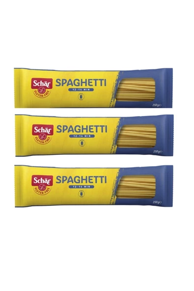 Schar Gluten Free Spaghetti , Glutensiz Spaghetti 250 Gr X 3 Ad ürün görseli 1
