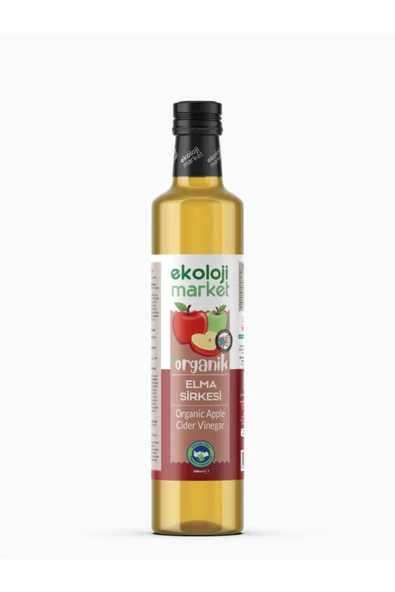 Ekoloji Market Organik Elma Sirkesi 500 ml ürün görseli 1