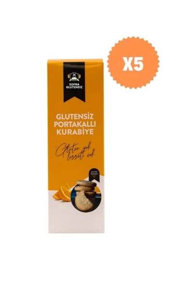 glutensiz sofra Sofra Glutensiz Portakallı Kurabiye 85 Gr X 5 Adet ürün görseli 1