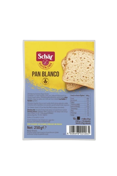 Schar 24'lü Schar Glutensiz Ekmek 250 Gr. ürün görseli 1