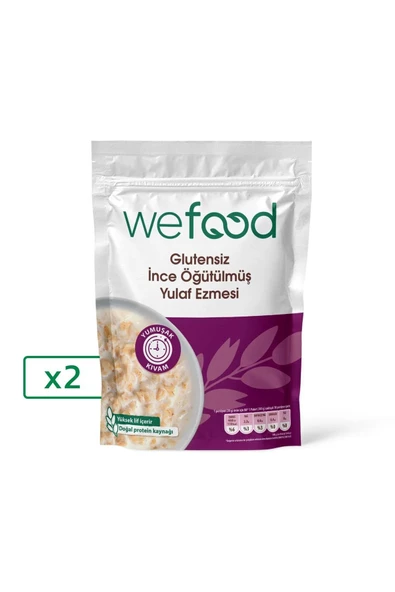 Wefood İnce Öğütülmüş Glutensiz Yulaf Ezmesi 2'li ürün görseli 1