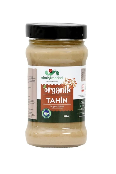 Ekoloji Market Organik Tahin Çiğ Glutensiz 300 gr ürün görseli 1