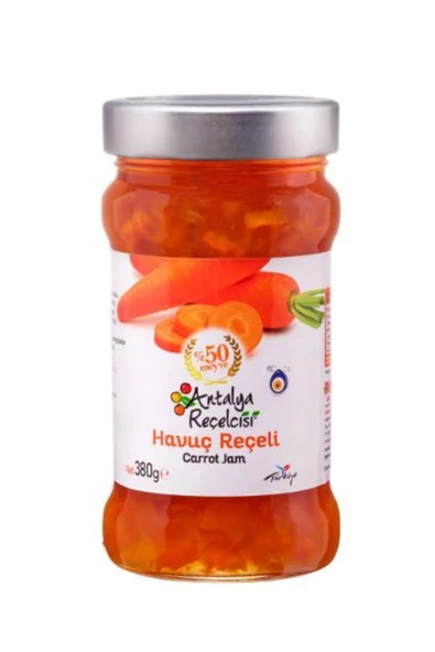 Antalya Reçelcisi Havuç Reçeli 380g Klasik Seri ürün görseli 1