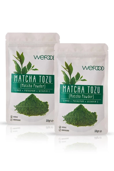 Wefood Matcha Tozu 50 gr 2'li Avantaj Seti ürün görseli 1