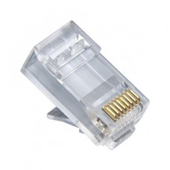 RJ45 Jack Cat5 İnternet Kablo Ucu Konnektör 100Adet ürün görseli 1