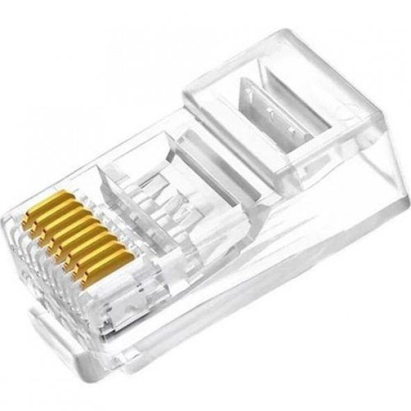 RJ45 Cat6 Yeni Nesil Delikli Jack Konnektör 100 Adet ürün görseli 1