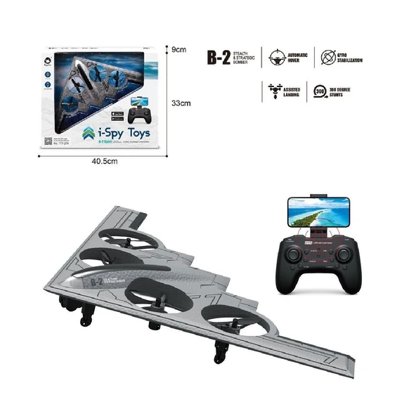 GL-777-275 Uzaktan Kumandalı Full Fonksiyon 2.4G Şarjlı Kameralı Quadcopter İha ürün görseli 1