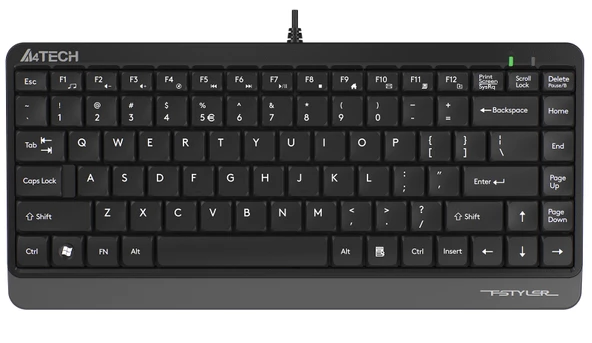 A4 TECH FK11 SLIM Q KLAVYE USB GRİ ürün görseli 1