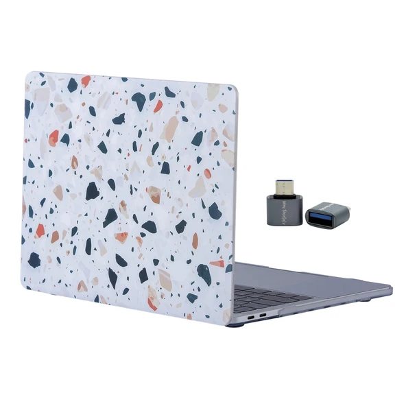 Macbook Pro Kılıf 13 inç M1-M2, TerrazzoNL Type-c Model A2338 A2289 A2251 A1706-08 A1989 A2159 ile Uyumlu ürün görseli 1