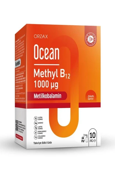 Ocean Methyl B12 1000 mcg Dilaltı Sprey 10 ml ürün görseli 1