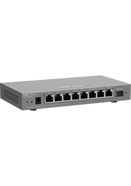 RUIJIE REYEE RG-EG209GS 8 PORT GIGABIT 10/100/1000 1xSFP YONETILEBILIR GATEWAY/ROUTER ürün görseli 1