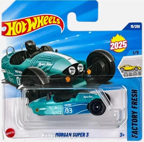 Hot Wheels Tekli Arabalar Morgan Super 3 HYW13 (Factory Fresh) ürün görseli 1