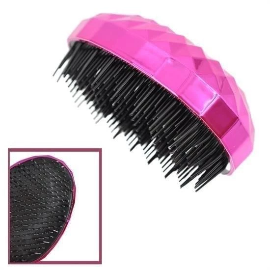 Zhlbutik Neon Pembe Düzleştirici Tarak Geniş Aralıklı Saç Fırçası ürün görseli 1