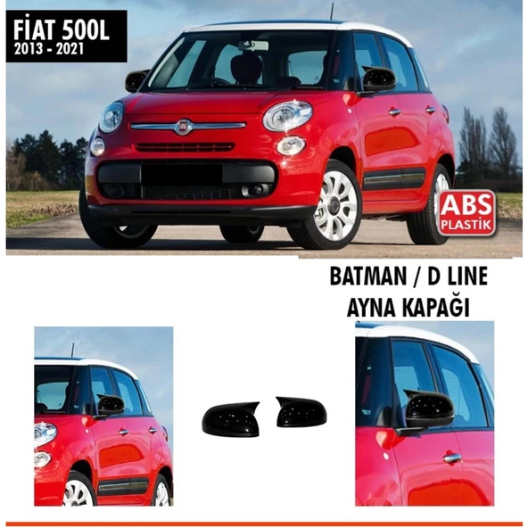 500 L Batman Ayna Kapağı Piano Black / 2013 - 2021 ürün görseli 1