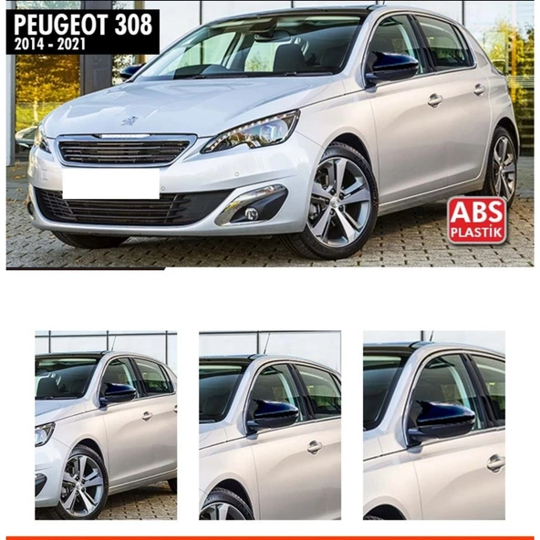 308 Batman Ayna Kapağı Piano Black / 2014 - 2021 ürün görseli 1