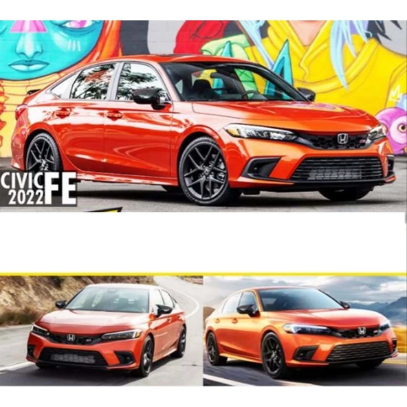 Civic FE Batman Ayna Kapağı Piano Black / 2022 Sonrası ürün görseli 1