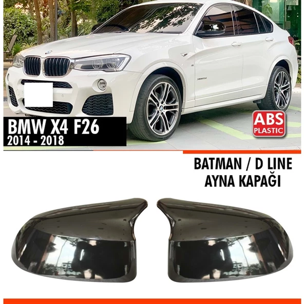 X4 F26 Batman Ayna Kapağı Piano Black / 2014 - 2018 ürün görseli 1