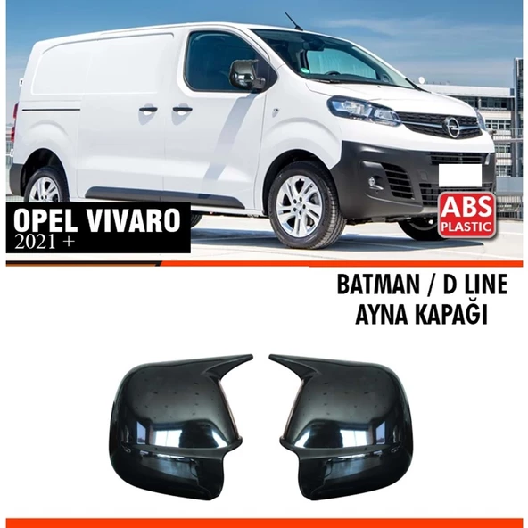 Vivaro Batman Ayna Kapağı Piano Black / 2021 Sonrası ürün görseli 1