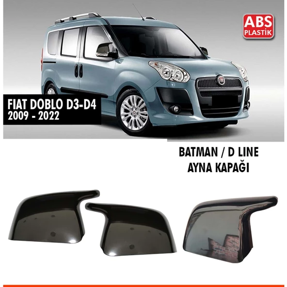 Doblo Batman Ayna Kapağı Piano Black / 2009-2022 ürün görseli 1