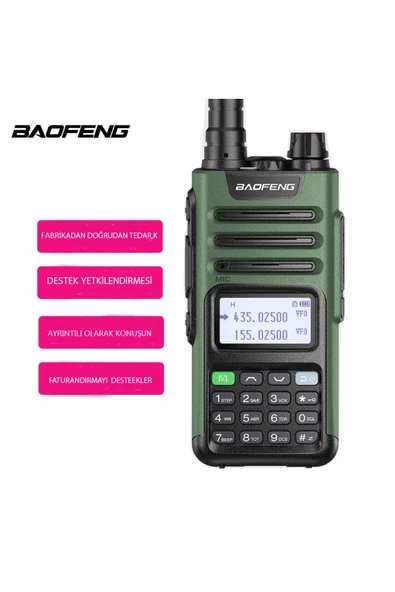 Baofeng Telsiz Uv13 Pro Yüksek Güçlü Uzun Menzil Dış Mekan Kamuflaj Yeşil El Telsizi ürün görseli 1