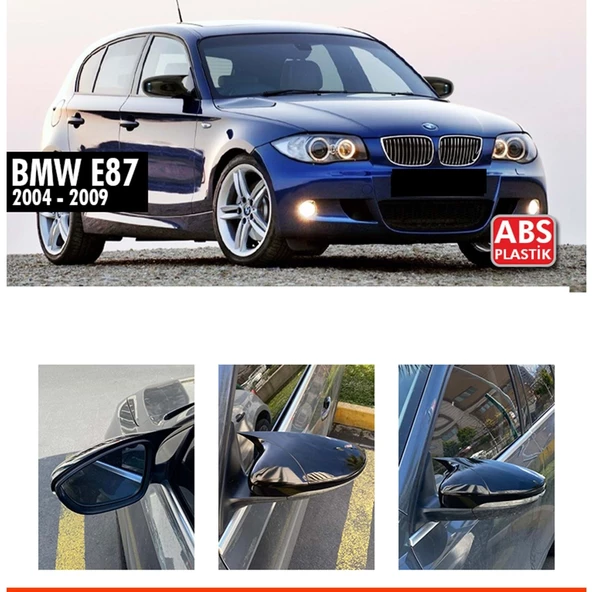 E87 Batman Ayna Kapağı Piano Black / 2004-2011 ürün görseli 1