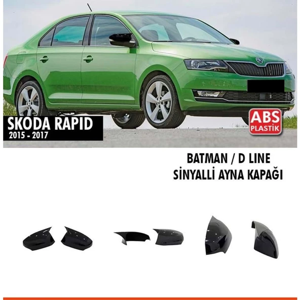 Rapid Batman Ayna Kapağı Piano Black / 2015-2017 (Sinyalli) ürün görseli 1