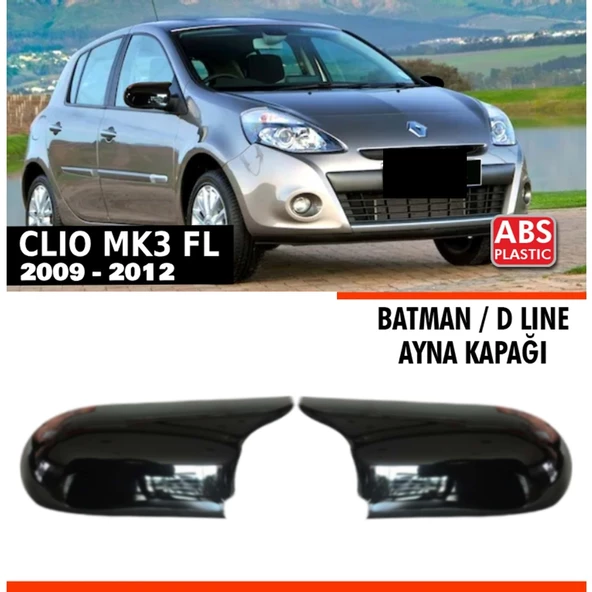Clio 3 FL Batman Ayna Kapağı Piano Black / 2009-2012 ürün görseli 1