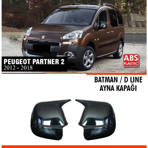Partner 2 Batman Ayna Kapağı Piano Black /2012-2018 ürün görseli 1
