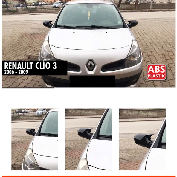 Clio 3 Batman Ayna Kapağı Piano Black / 2006-2009 ürün görseli 1