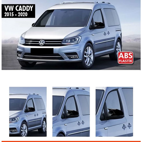 Caddy Batman Ayna Kapağı Piano Black / 2015 - 2020 ürün görseli 1