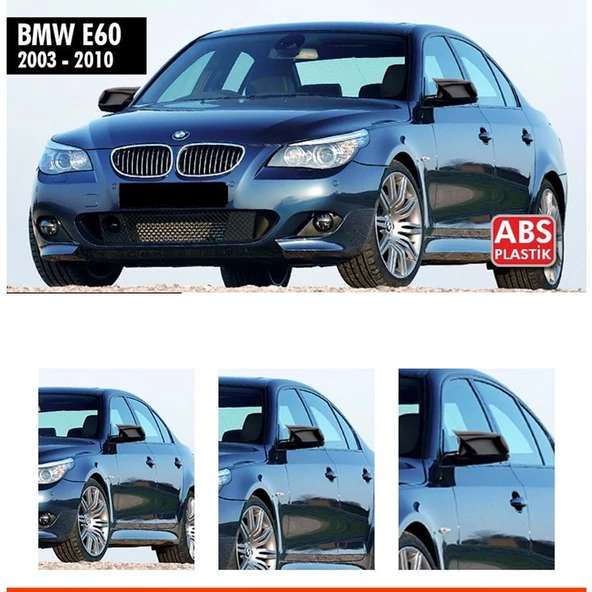E60 Batman Ayna Kapağı Piano Black / 2003 - 2010 ürün görseli 1